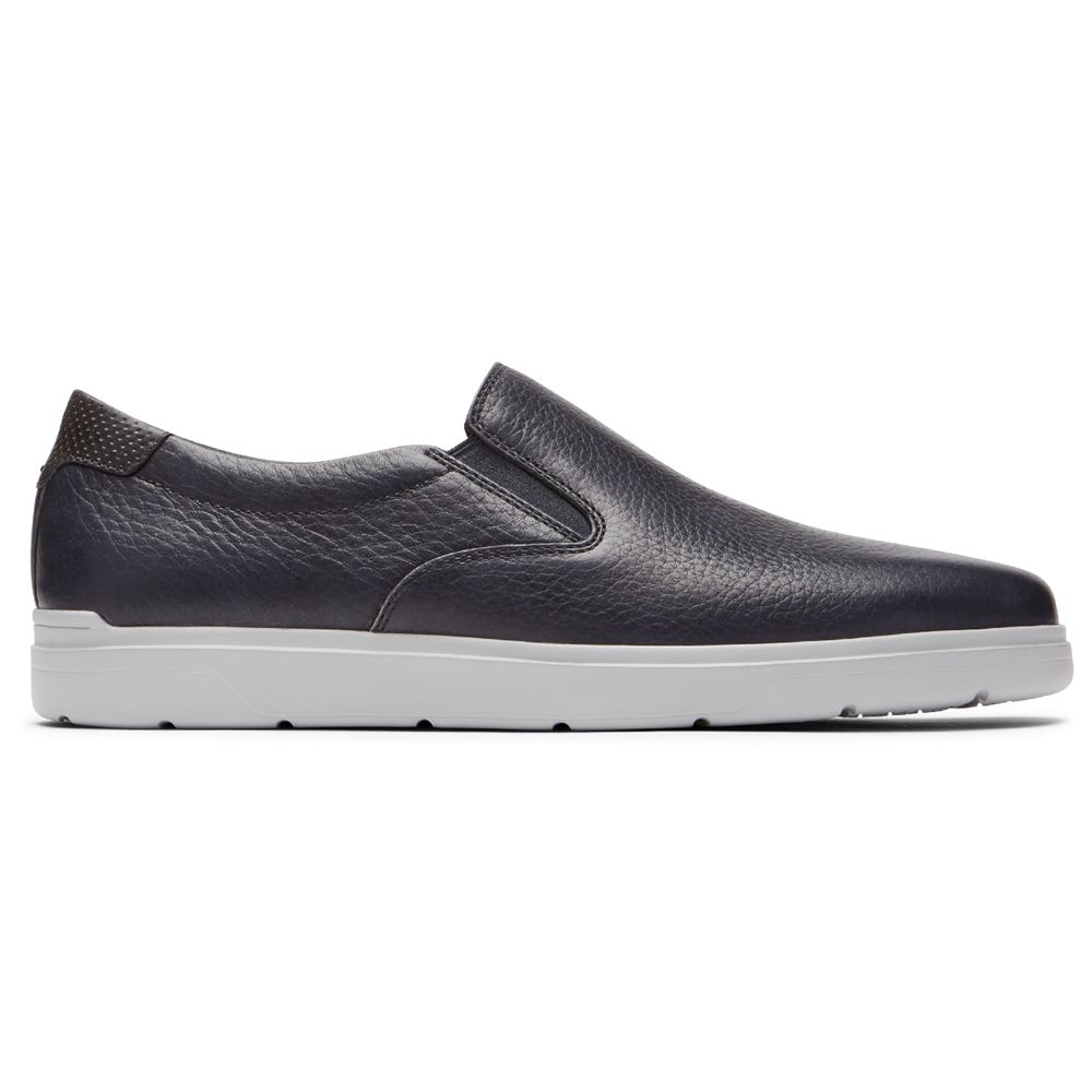 Rockport Men's Total Motion Lite Slip-On Sneakers - Black - USA (3472HMDXO)